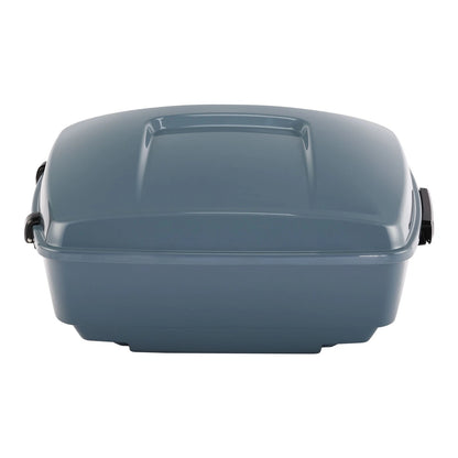 King Trunk Fit For HarleyTouring Street Glide 2014-2025 Sharkskin Blue Firestorm