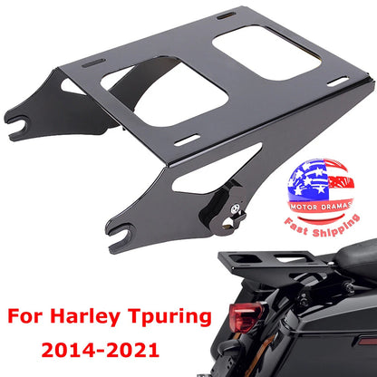 Two up Tour Pack Pak Trunk Mounting Rack Luggage Bracket For Harley Touring 14Up