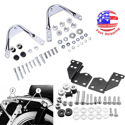 Quick Docking For Harley Detachable Sissy Bar Pak Tour Mount Rack Touring 97-08