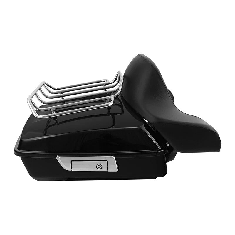 Chopped Trunk Mount Rack Docking Kit Pad Fit For Harley Street Road Glide 09-13