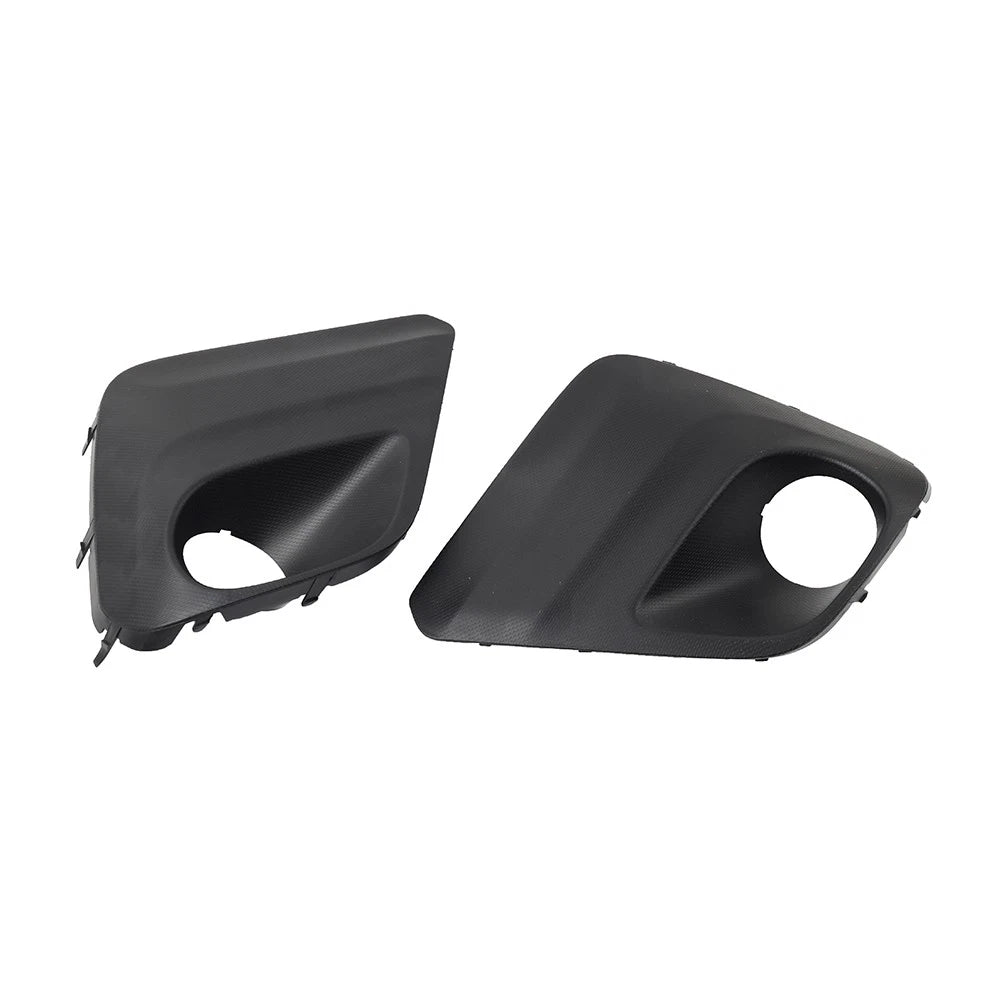 1 Pair Front Bumper Fog Light Bezel Cover Black For Subaru Forester 2019-2021