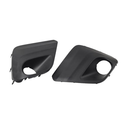 1 Pair Front Bumper Fog Light Bezel Cover Black For Subaru Forester 2019-2021