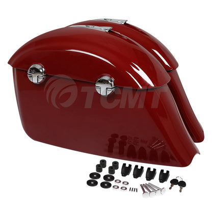 Red Hard Saddle Bag Electronic Latch For Indian Chieftain 14-18 Roadmaster 15-25