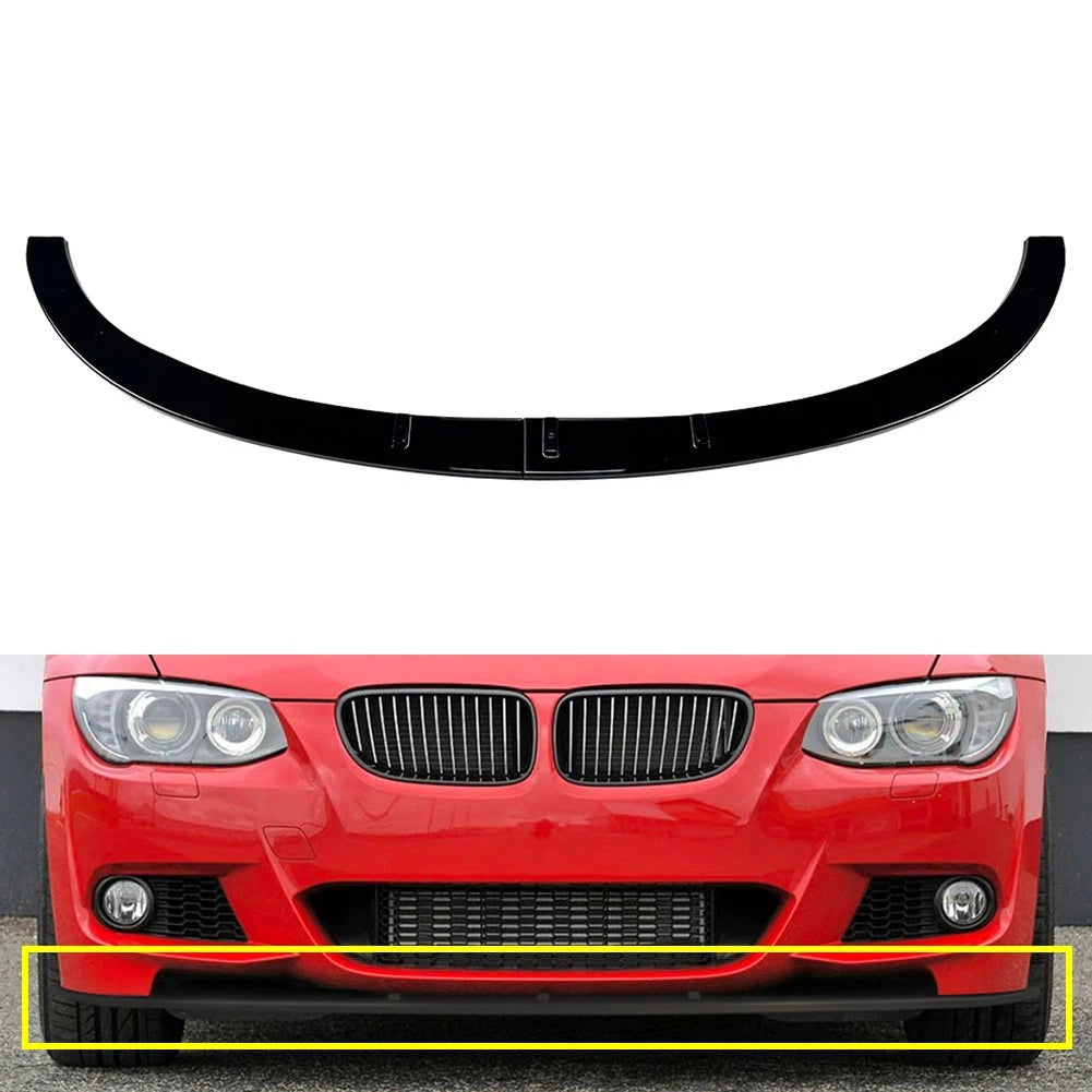 Front Bumper Lip Spoiler Splitter For BMW 3 Series E92 E93 M Sport 2006-13 Black