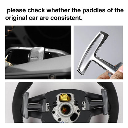 Steering Wheel Paddle Shifter Extension For Porsche Macan Panamera 911 Silver