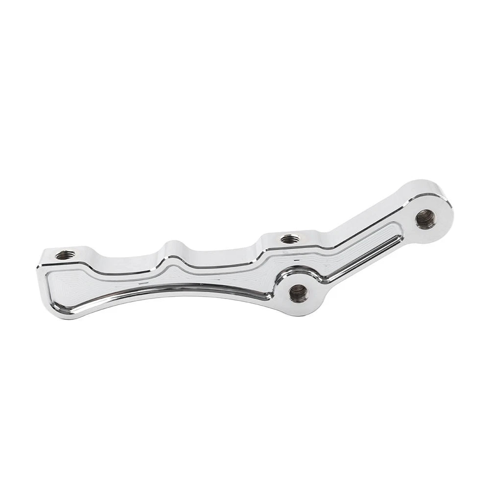 CNC Motorcycle Radial Front Brake Caliper Mount Bracket For Harley Chrome
