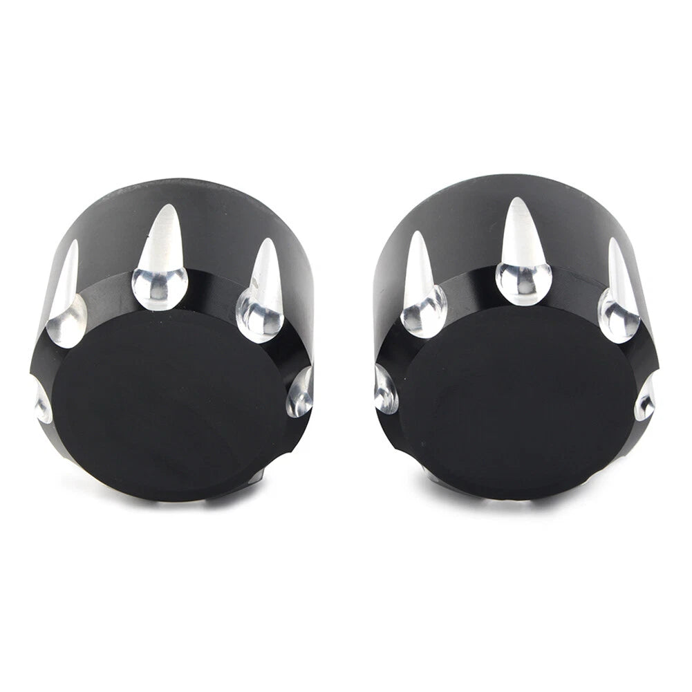 CNC Front Axle Nut Cover Cap Black For Harley Touring Road King Electra Glide US
