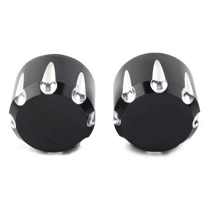 CNC Front Axle Nut Cover Cap Black For Harley Touring Road King Electra Glide US