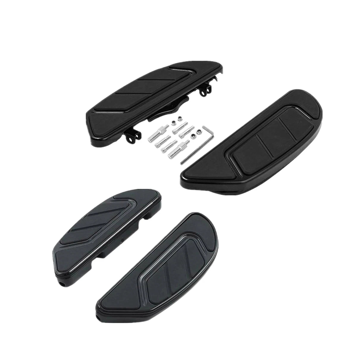 Rider & Driver Passenger Floorboard Fit For Harley Touring Electra Glide 1986-Up