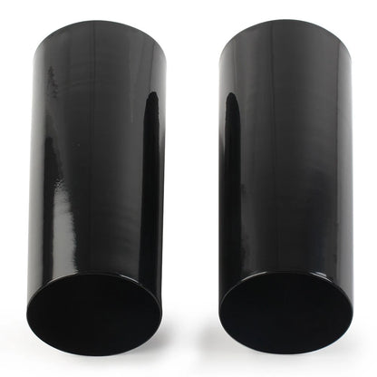 +2" Smooth Fork Tube Slider Covers Cowbells For Harley Electra Tri Glide FLHX