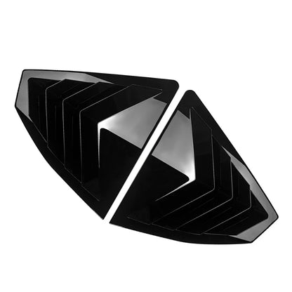 Rear Window Louver Cover Trim Glossy Black For Subaru WRX STI VB 2022-2025