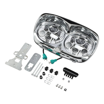 5.75" Dual LED Headlight Lamp Projector Fit For Harley Road Glide 1998-2013 2012
