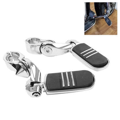 32MM 1.25" Short Angled Highway Engine Guard Foot Pegs For Harley Touring