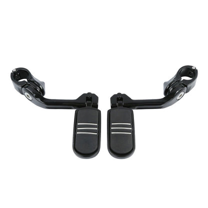 1-1/4" Long Angled Streamline Highway Engine Guard Foot Pegs For Harley Dyna US