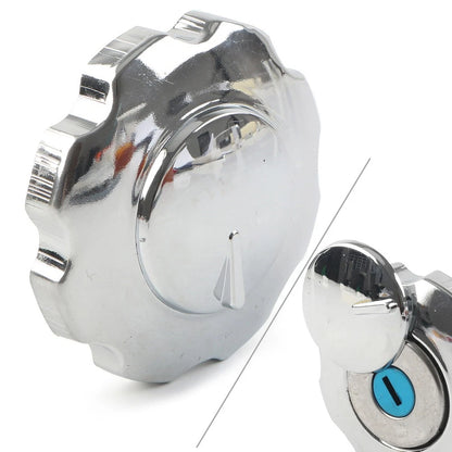 Gas Fuel Tank Cap Cover Locking W/ 2 Keys Universal Fit Motorcycle Motorbike ATV
