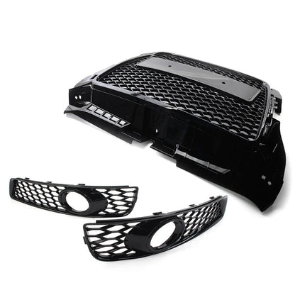 Black Fog Light Cover Front Bumper Honeycomb Grille For Audi A3 8P 2009-2012 US