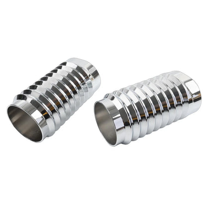 Retro Fork Boot Slider Covers Chrome Fit Harley Tour Road Street Tri Glide FLHR