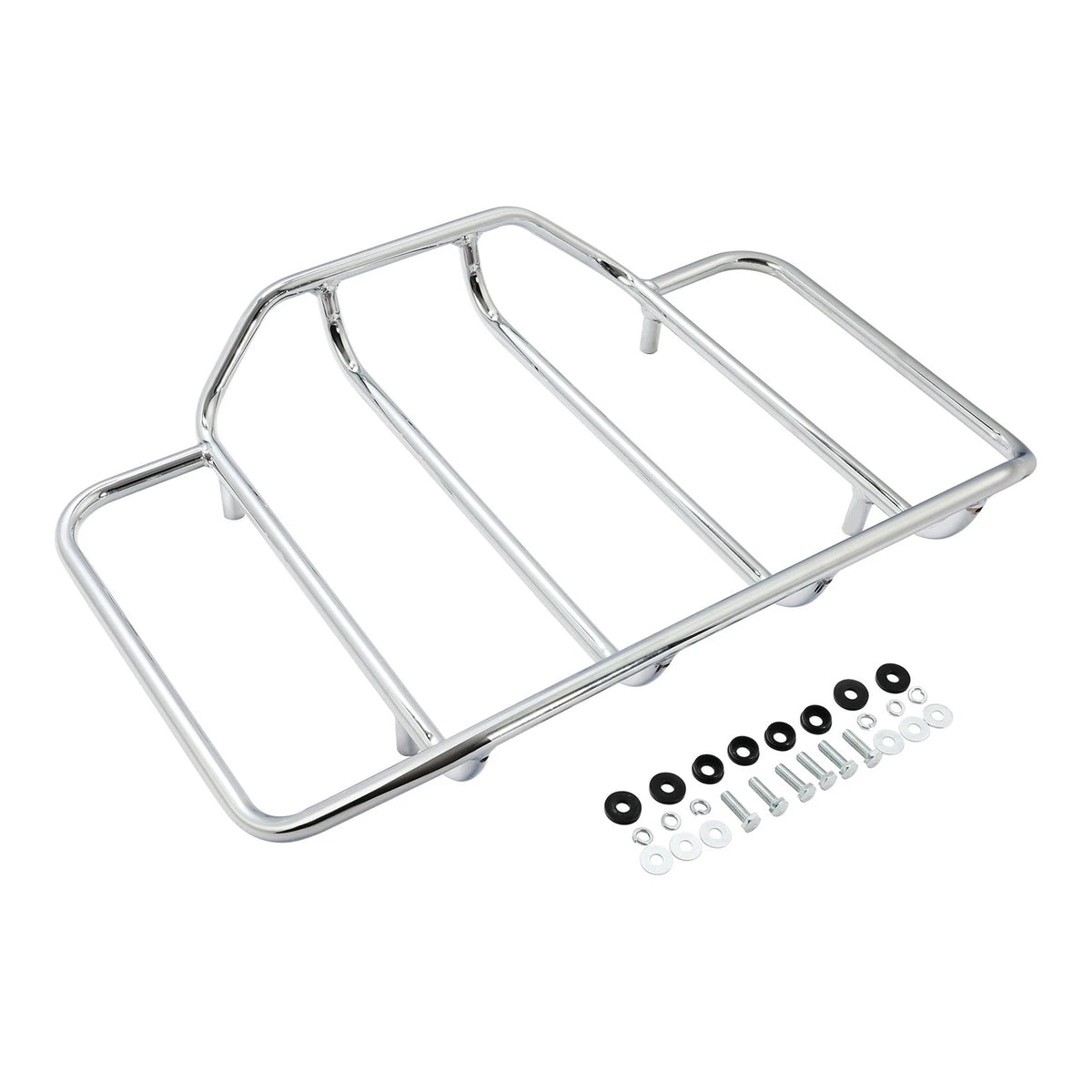 King Trunk Backrest Pad Mount Fit For Harley Touring Glide 2014-Up