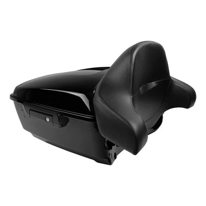 King Trunk Backrest Pad Mount Rack Plate Fit Fit For Harley Touring 2014-2025 24