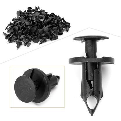 100pcs 8mm Car Bumper Fender Plastic Retainer Push Pin Clip Rivet Fasteners Car