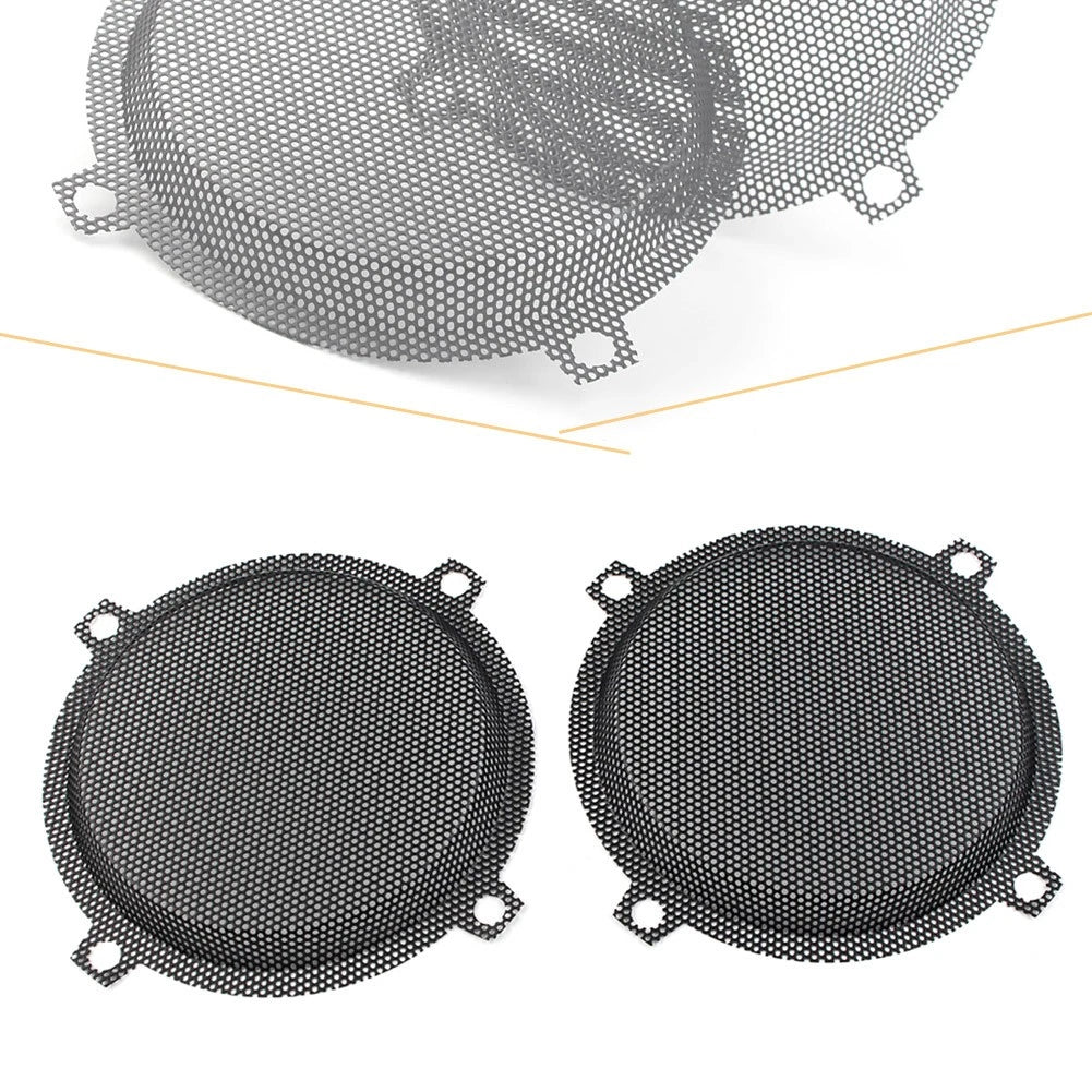 Black Wired Punched Steel Mesh Speaker Grills for Harley Electra Glide