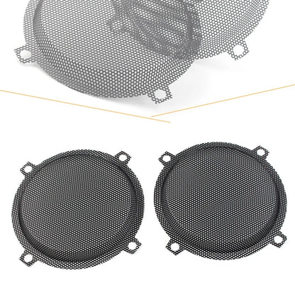 Black Wired Punched Steel Mesh Speaker Grills for Harley Electra Glide