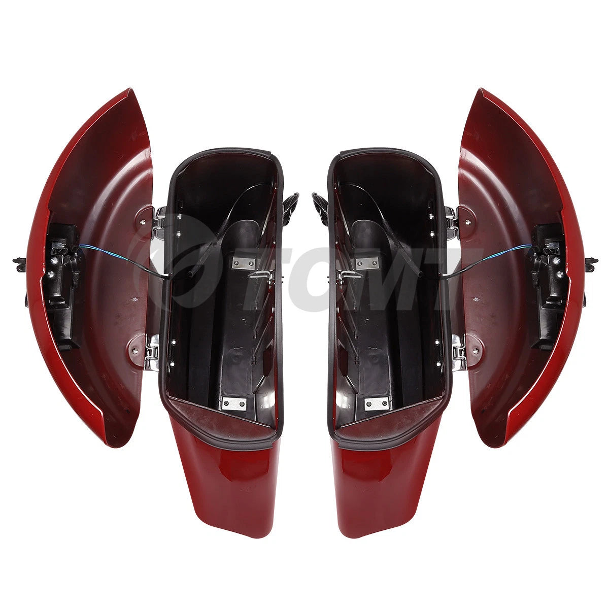 Red Hard Saddle Bag Electronic Latch For Indian Chieftain 14-18 Roadmaster 15-25