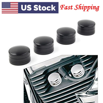 4 Pcs Black Head Bolt Spark Plug Cover For Harley Sportster XL Twin Cam Touring