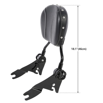 Detachable Backrest Sissy Bar Fit For Harley Davidson Touring 2009-2025 25 Black