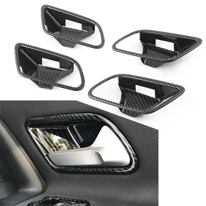 4pcs Carbon Fiber Inner Handle Bowl Covers For Mercedes-Benz A-Class W177 2019