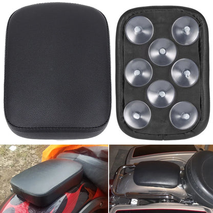Rear Pillion Passenger Pad Seat 8Suction Cup For Harley Sportster 883 1200 Dyna