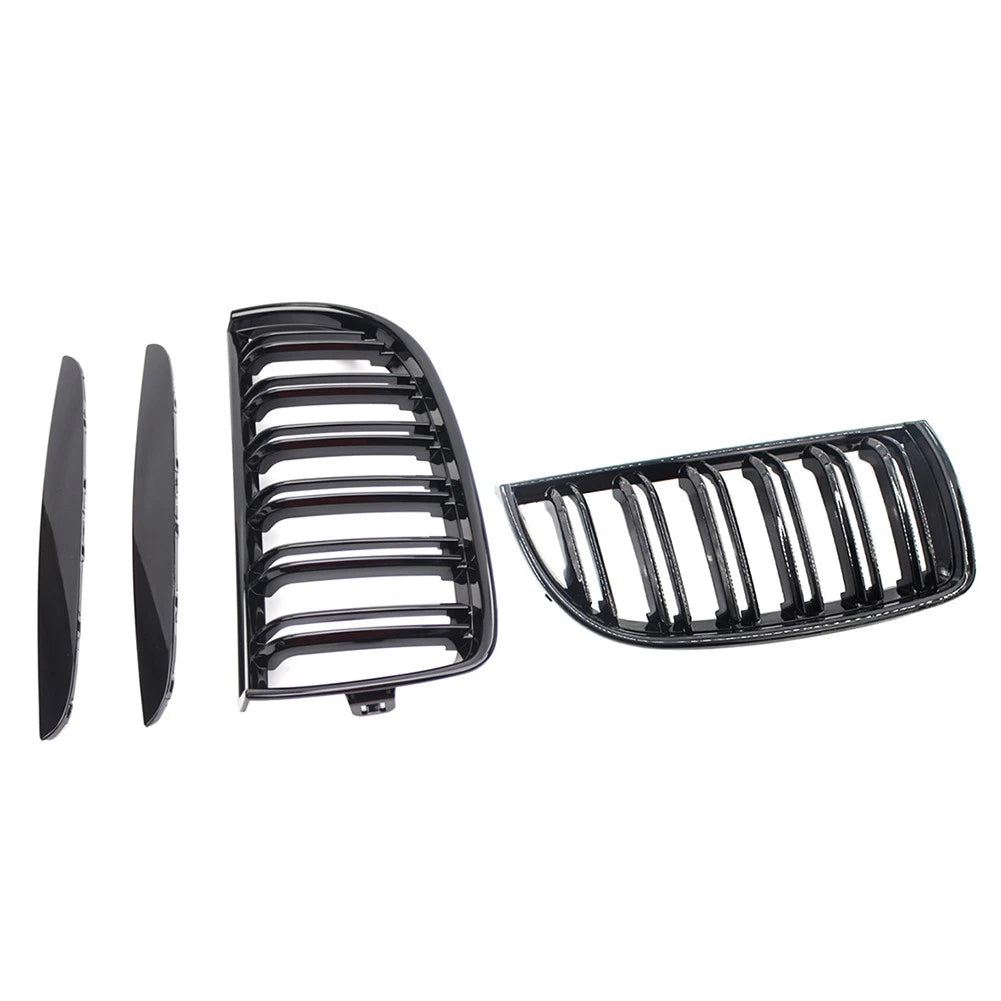 Dual Slat Front Kidney Grille For BMW 3-Series E90 2005-2008 For E91 Wagon 06-08