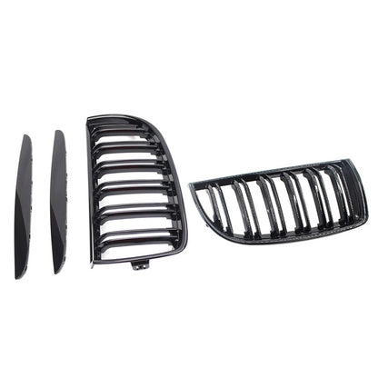 Dual Slat Front Kidney Grille For BMW 3-Series E90 2005-2008 For E91 Wagon 06-08