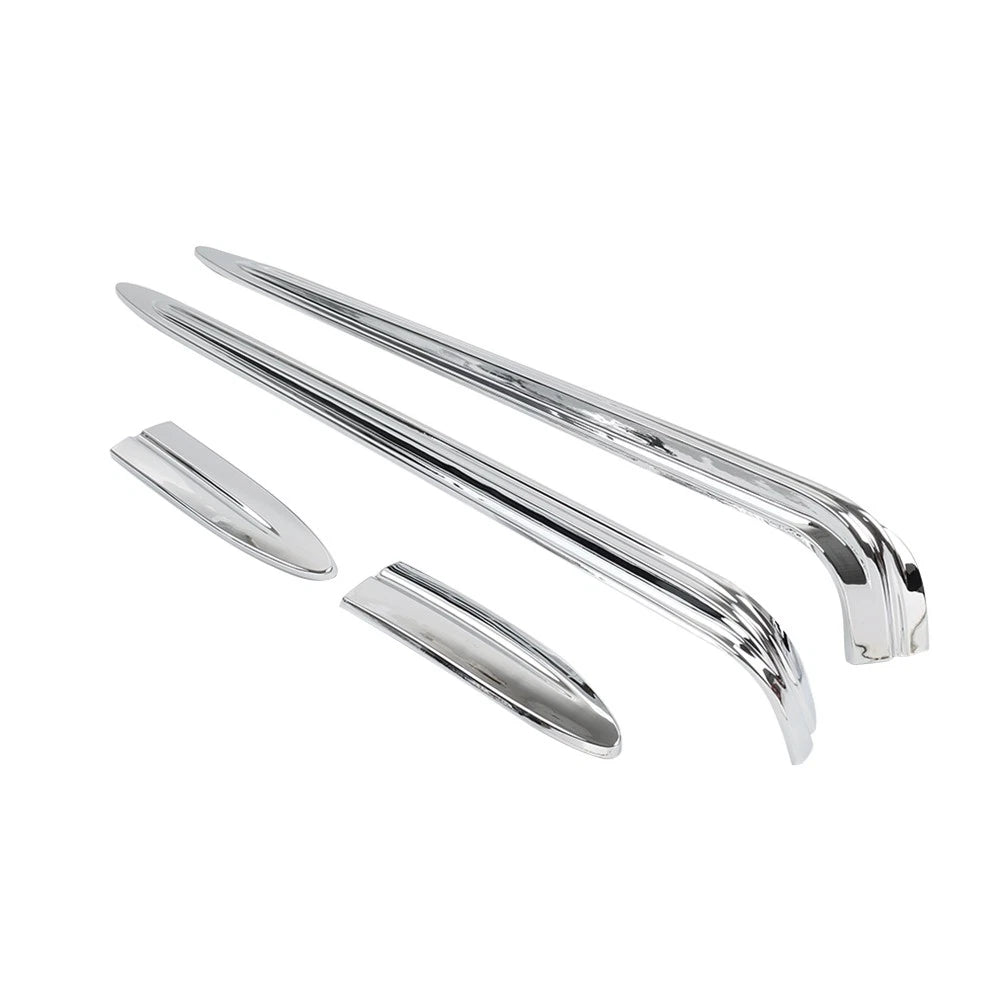 Chrome ABS Hard Saddlebag Lid Accent Fit Harley Street Glide FLHX Road King FLHR