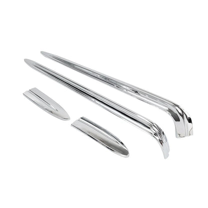 Chrome ABS Hard Saddlebag Lid Accent Fit Harley Street Glide FLHX Road King FLHR