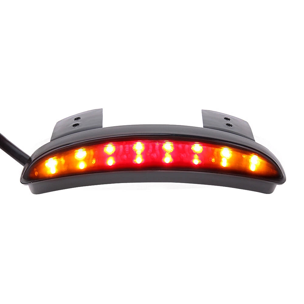 LED Fender Brake Turn Signal Tail Light For Harley Dyna Super Wide Glide Softail