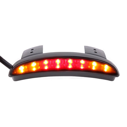 LED Fender Brake Turn Signal Tail Light For Harley Dyna Super Wide Glide Softail