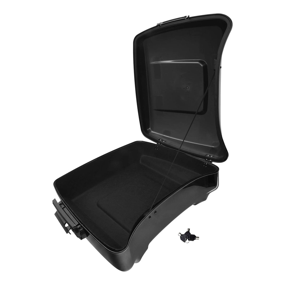Black Chopped Pack Trunk Fit For Harley Touring Electra Road King Glide 2009-13