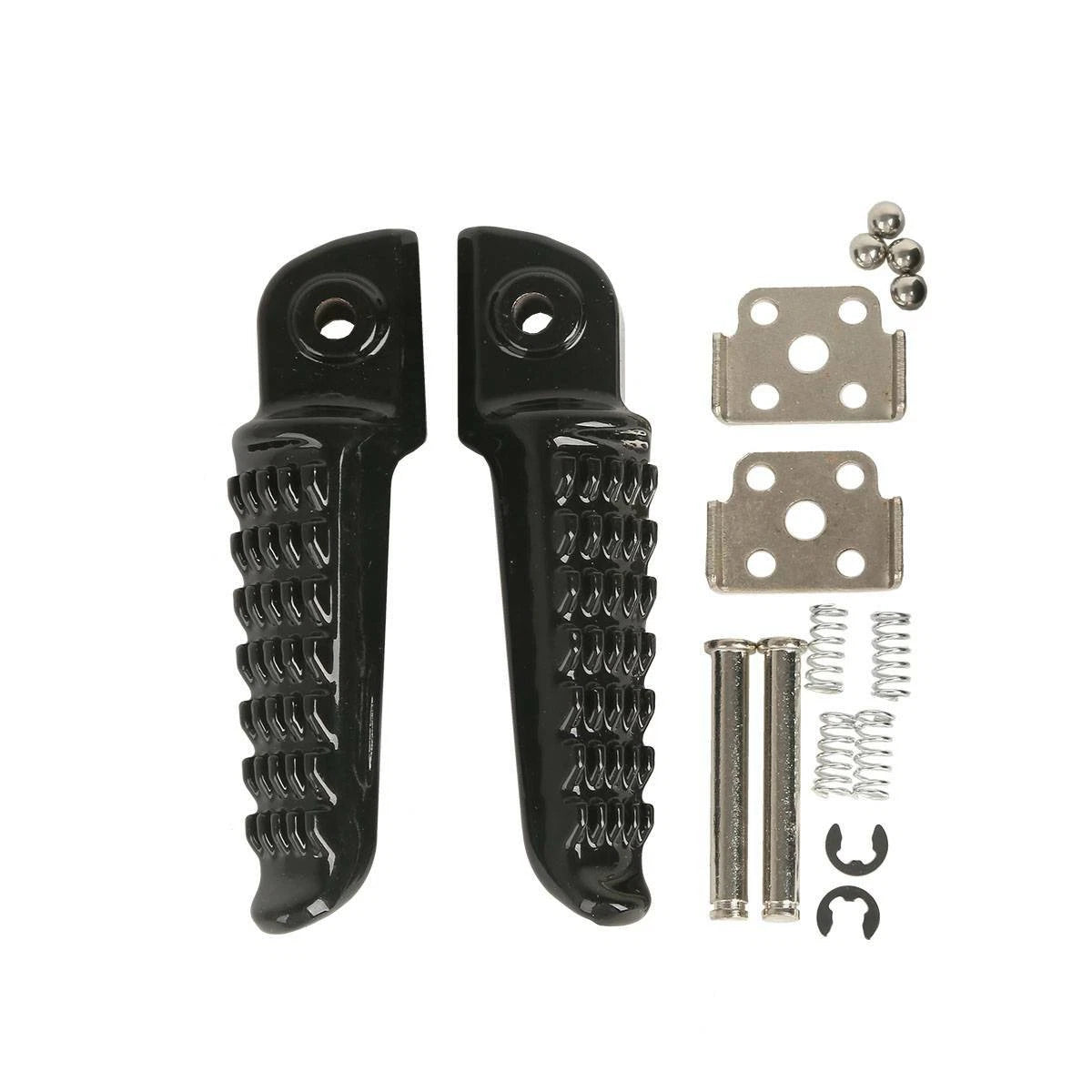 Black Rear Passenger Footrests Foot Pegs For Kawasaki ZX-6R ZX-9R 98-25 ZX636