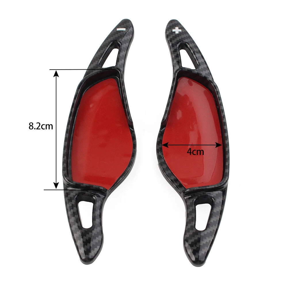 Steering Wheel Paddle Shifter Extension Red For BMW 3/5/6/7/8 Series X3 X4 X5