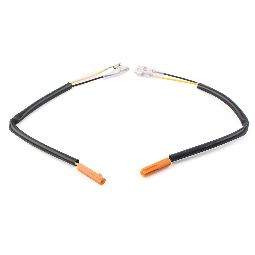 2pcs Turn Signal Marker Wire Adapters Plug Connectors Leads Indicator Fit HONDA