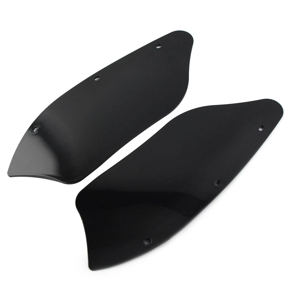Batwing Fairing Wind Deflectors For Harley Dyna Heritage Softail Road King Black