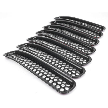 Front Grille Cover Insert Mesh Grill Black For Jeep Wrangler TJ 1997 1998 - 2006