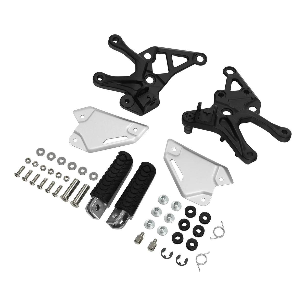 Front Driver Foot Pegs Pedals Bracket Fit For Kawasaki Z900 2017-2024 2023 Black