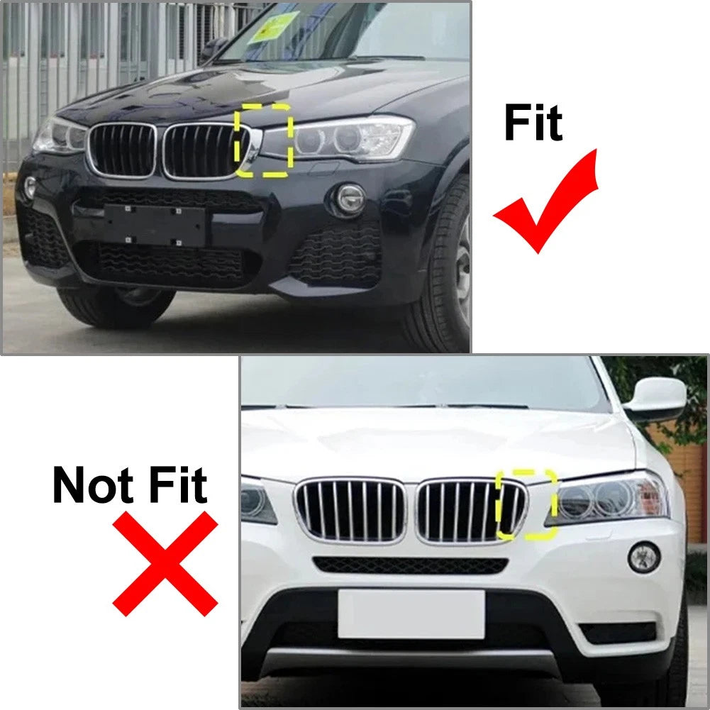 Fit BMW X3 F25 /X4 F26 2014-2017 Diamond Meteor Latest Style Front Kidney Grille