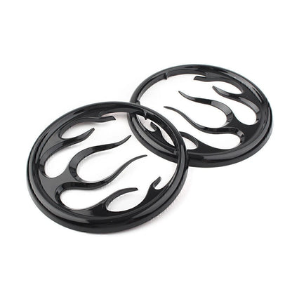 Flame Speaker Grill Accent Trim Cover for Harley Electra Street Glide Trikes