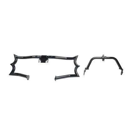 Gloss Highway Engine Guard Crash Bar Fairing Support For Harley Road Glide 15-23