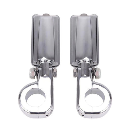 1 1/4" Chrome Engine Guard Mounts Clamps Highway Foot Pegs Footrest For Harley