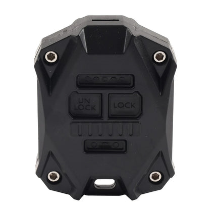 CNC Key Fob Shell Case Cover Decor Protector Fit Jeep Wrangler JK 2007-17 Black