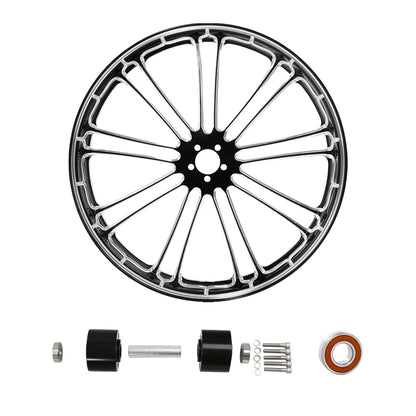 23"X3.5" Front Wheel Rim Dual Disc Hub Fit For Harley Road Glide King 08-25 ABS